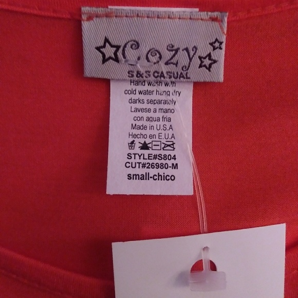 Orange Sequin T-Shirt Size Medium - Picture 6 of 7